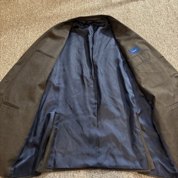 Faconnable Wool Blend Three-Button Blazer - Tall See Photos - See Measurements - Picture 6 of 14